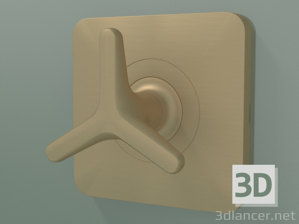3D Modell Absperrventil mit Sterngriff für verdeckte Installation (34980140) - Vorschau