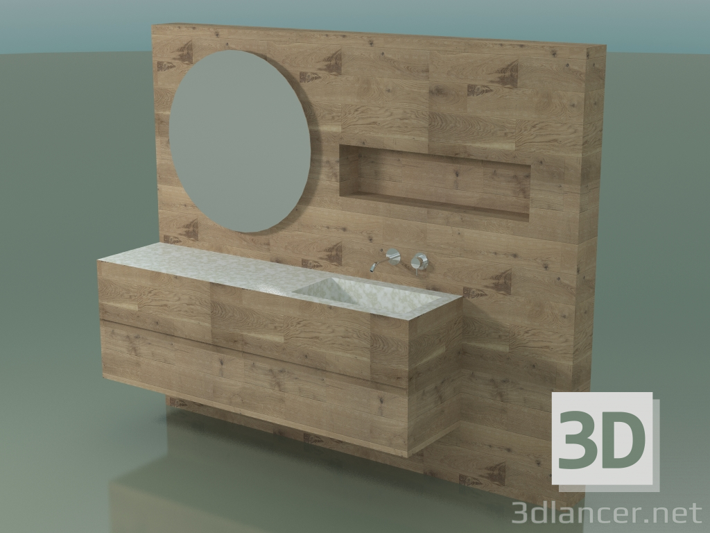 3D Modell Badezimmerdekorsystem (D13) - Vorschau