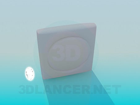modèle 3D Interrupteur rond - preview
