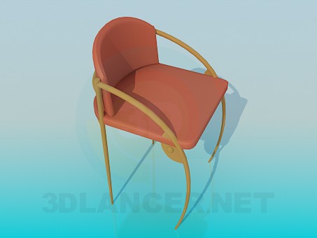 3d модель Яркий стул – превью