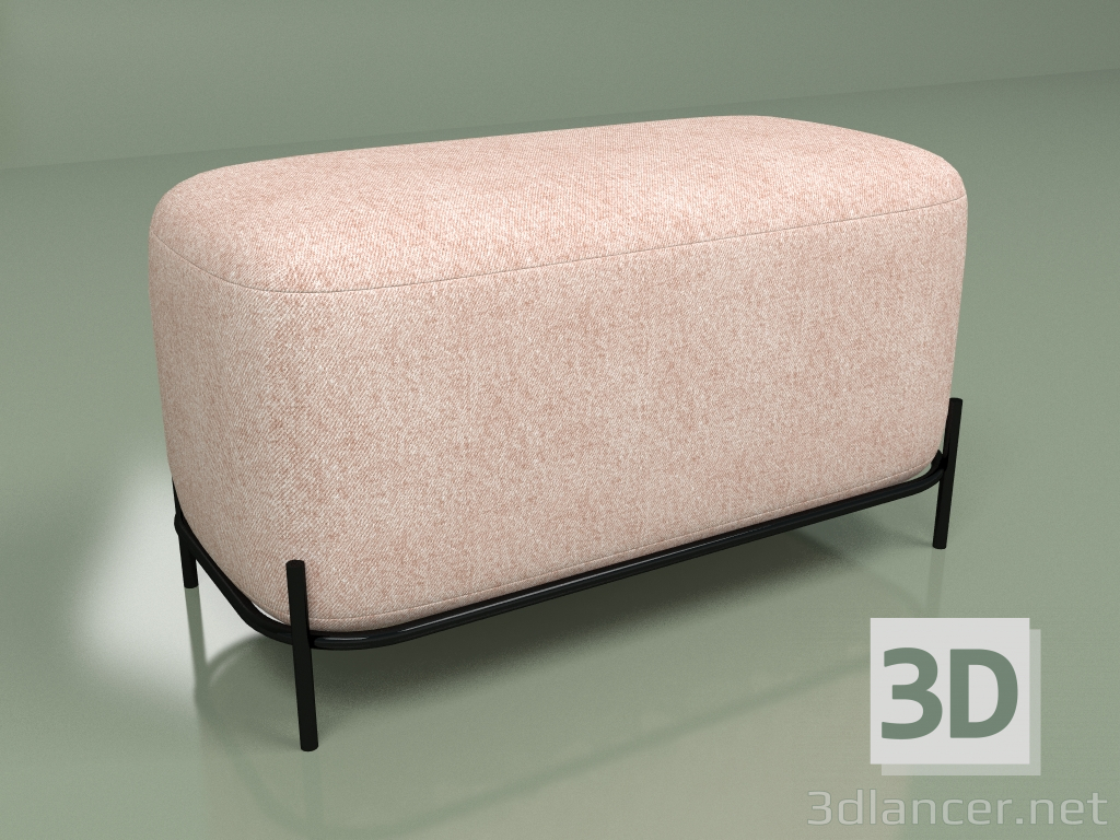 3d model Pouffe Pawai width 80 (powder pink) - preview