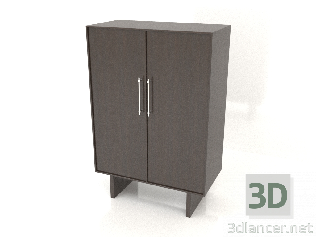 3 डी मॉडल अलमारी डब्ल्यू 02 (800x400x1200, लकड़ी का भूरा) - पूर्वावलोकन