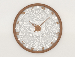 Wall clock ZODIAC (bronze)