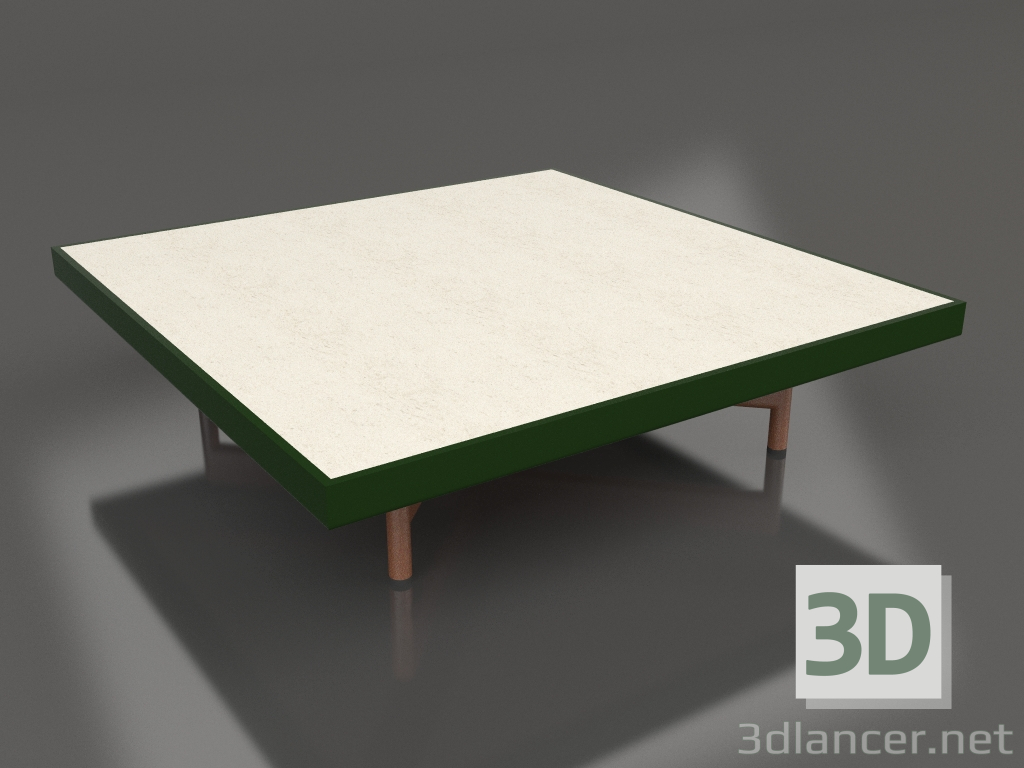 Modelo 3d Mesa de centro quadrada (verde garrafa, DEKTON Danae) - preview