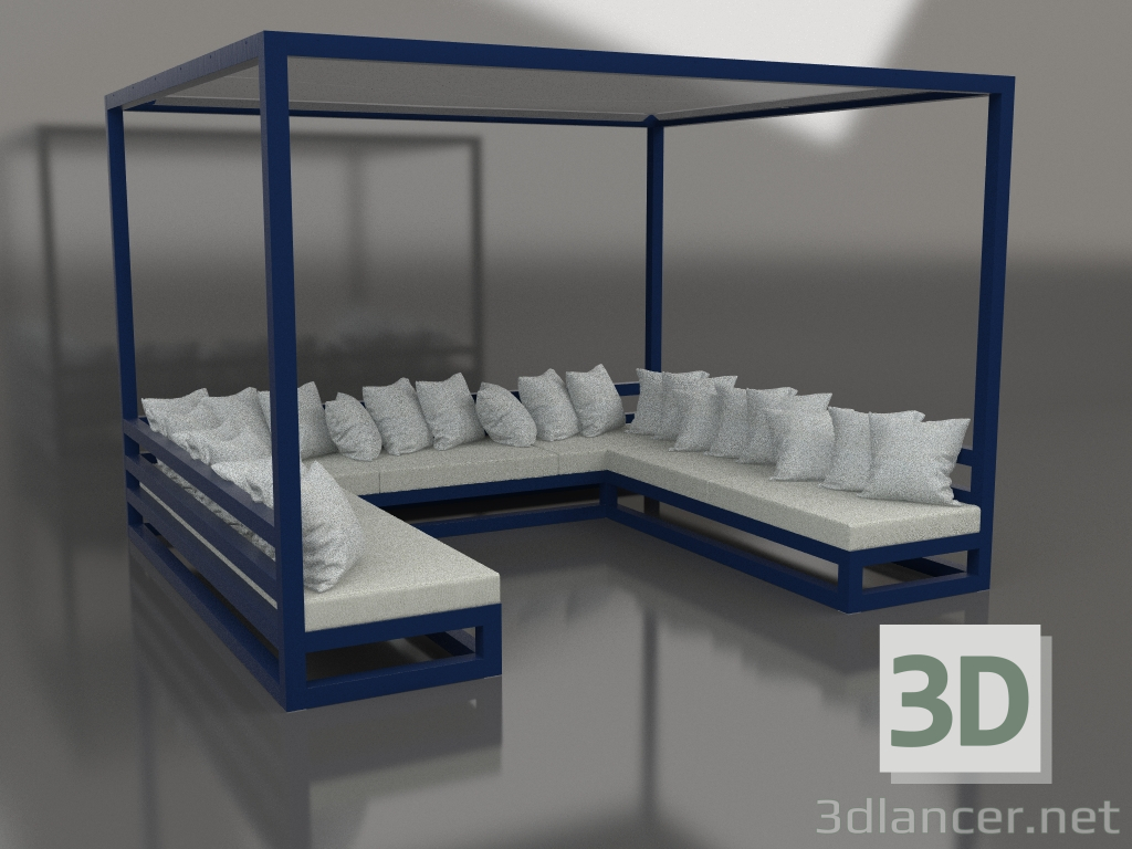 3D modeli Kanepe (Gece mavisi) - önizleme
