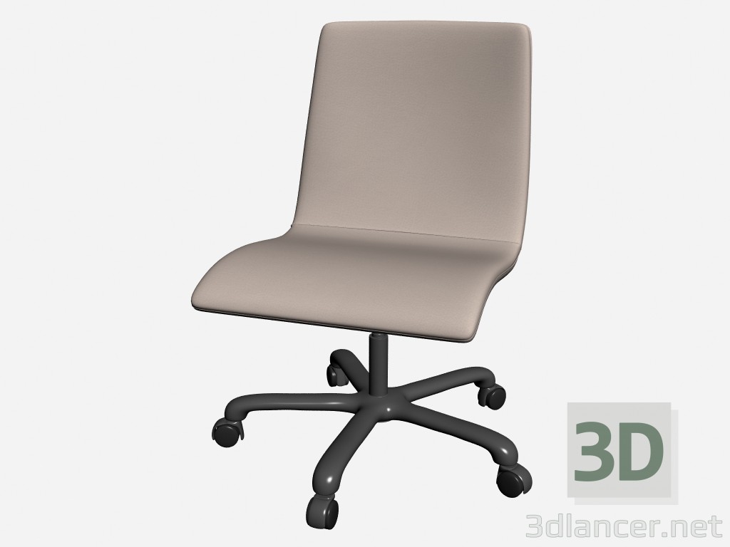 modello 3D Braccioli sedia Ufficio senza Studio di herman 2 - anteprima