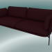 3 डी मॉडल सोफा सोफा (LN3.2, 84x220 H 75cm, गर्म काले पैर, Sunniva 2 662) - पूर्वावलोकन