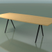modèle 3D Table en forme de savon 5434 (H 74 - 100x240 cm, pieds 180 °, plaqué chêne naturel L22, V44) - preview