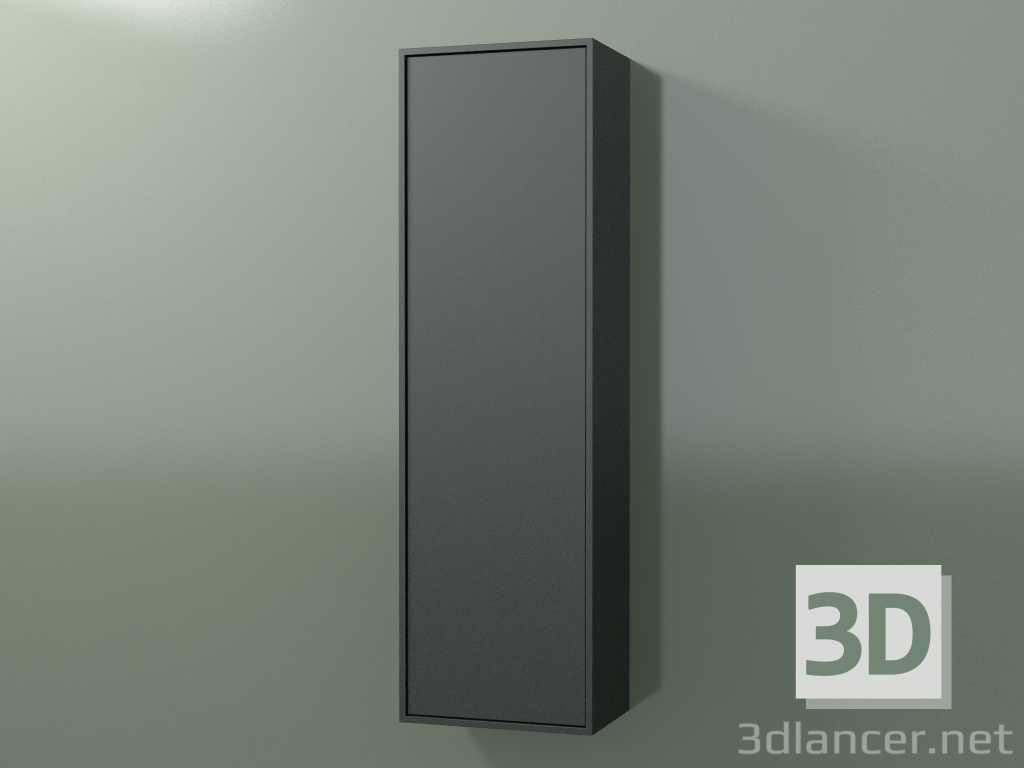 3d model Wall cabinet with 1 door (8BUBDCD01, 8BUBDCS01, Deep Nocturne C38, L 36, P 24, H 120 cm) - preview