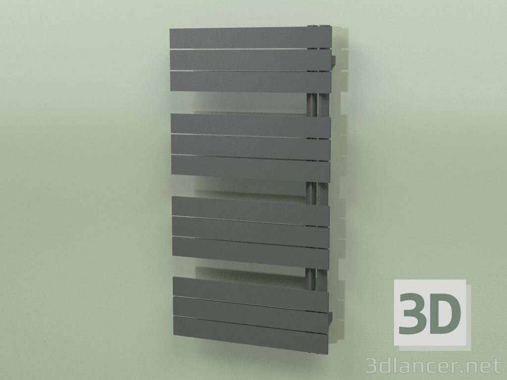 3D modeli Isıtmalı havlu askısı - Elato (1130 x 600, RAL - 9005) - önizleme