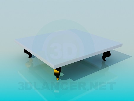 3 डी मॉडल वर्ग कॉफी टेबल - पूर्वावलोकन