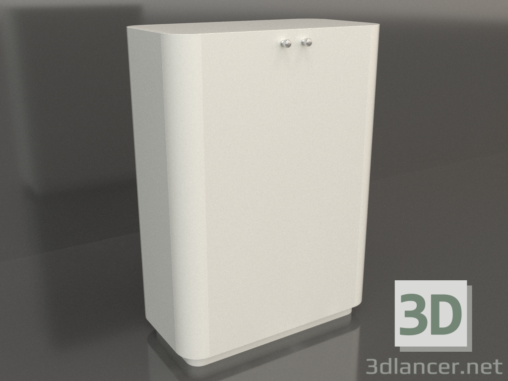 3D Modell Schrank TM 031 (760x400x1050, weiße Kunststofffarbe) - Vorschau