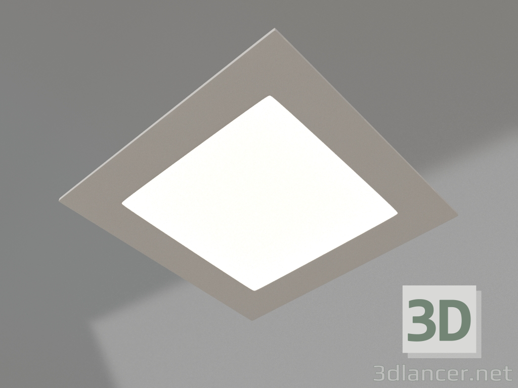 3D Modell Lampe DL-142x142M-13W Tageslichtweiß - Vorschau