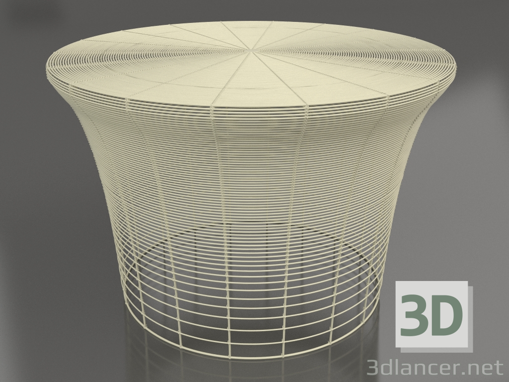modèle 3D Table basse haute (Or) - preview