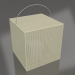 3D modeli Mum kutusu 3 (Altın) - önizleme