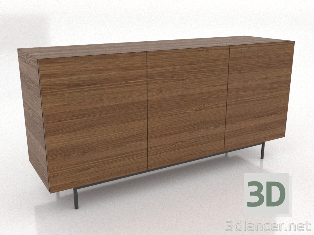 modèle 3D Commode 1 1600 mm (noyer clair) - preview modèle 3D Commode 1 1600 mm (noyer clair) - preview