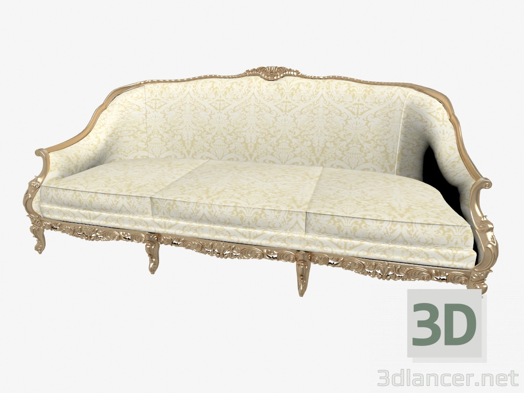 3D Modell Klassisches Sofa - Vorschau