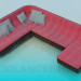 modèle 3D Canapé d’angle - preview