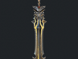Fantasy sword 18 3d model