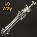 3d Fantasy sword 18 3d model model buy - render