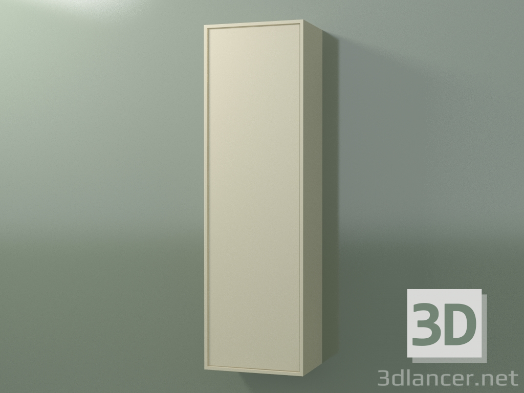modello 3D Pensile con 1 anta (8BUBDCD01, 8BUBDCS01, Bone C39, L 36, P 24, H 120 cm) - anteprima