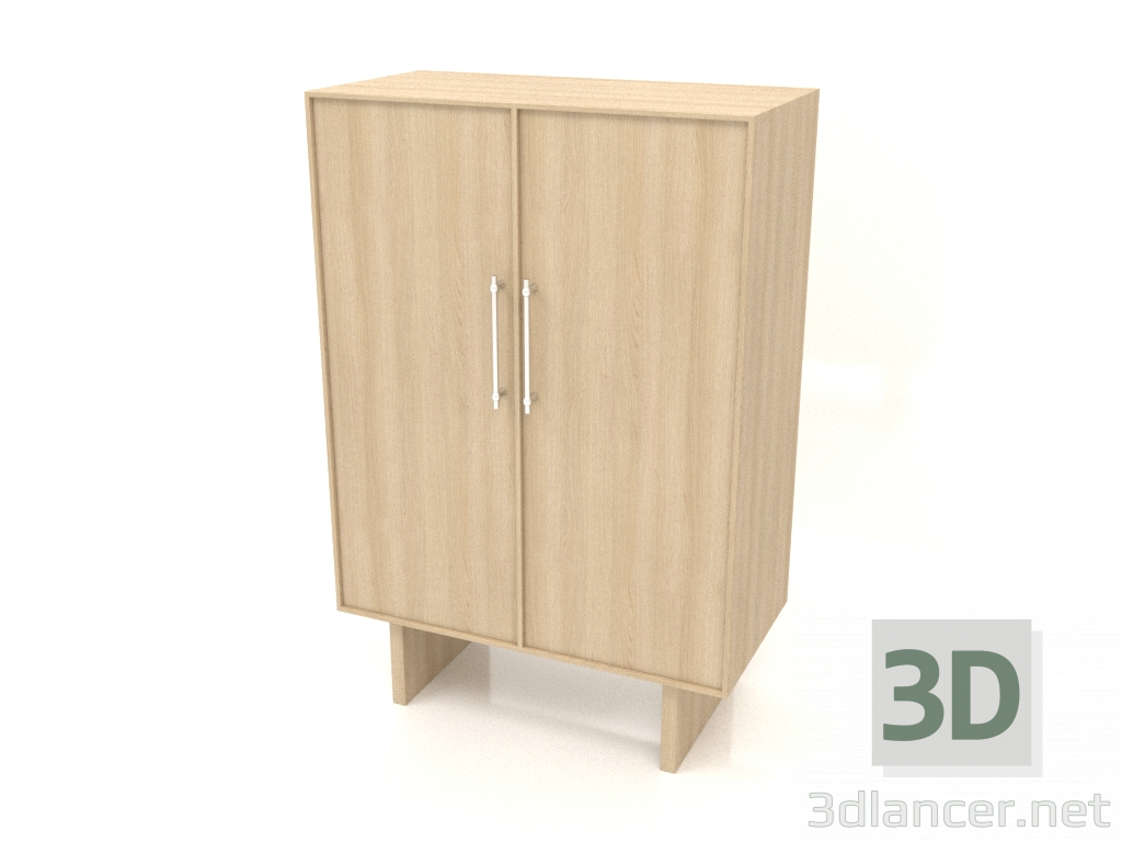 3D Modell Kleiderschrank B 02 (800x400x1200, Holz weiß) - Vorschau