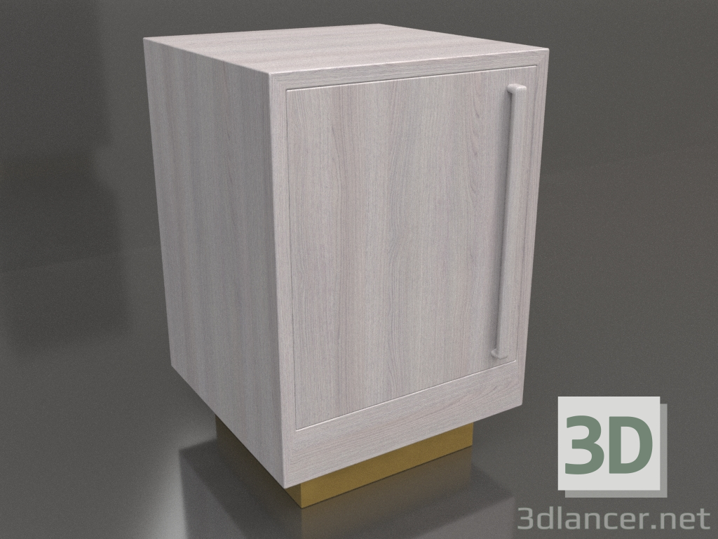 Modelo 3d Mesa de cabeceira TM 04 (400x400x600, madeira clara) - preview