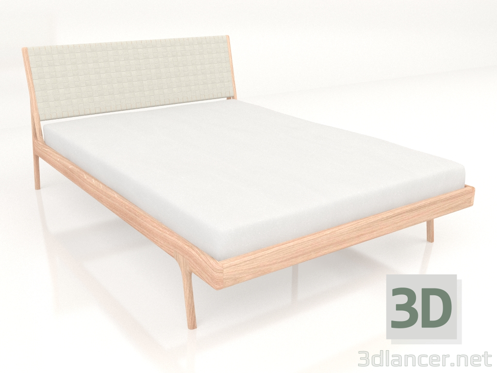 modèle 3D Lit double Faon avec tête de lit lumineuse 140X200 - preview