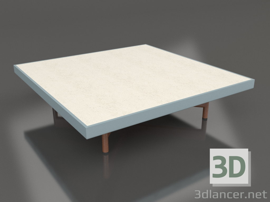 modello 3D Tavolino quadrato (grigio blu, DEKTON Danae) - anteprima