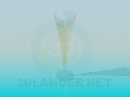 modèle 3D Fougères avec champagne - preview