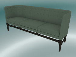 Triple sofa Mayor (AJ5, H 82cm, 62x200cm, Walnut, Divina - 944)