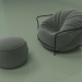 3D Modell Sessel Uni mit Sitzkissen (khaki) - Vorschau