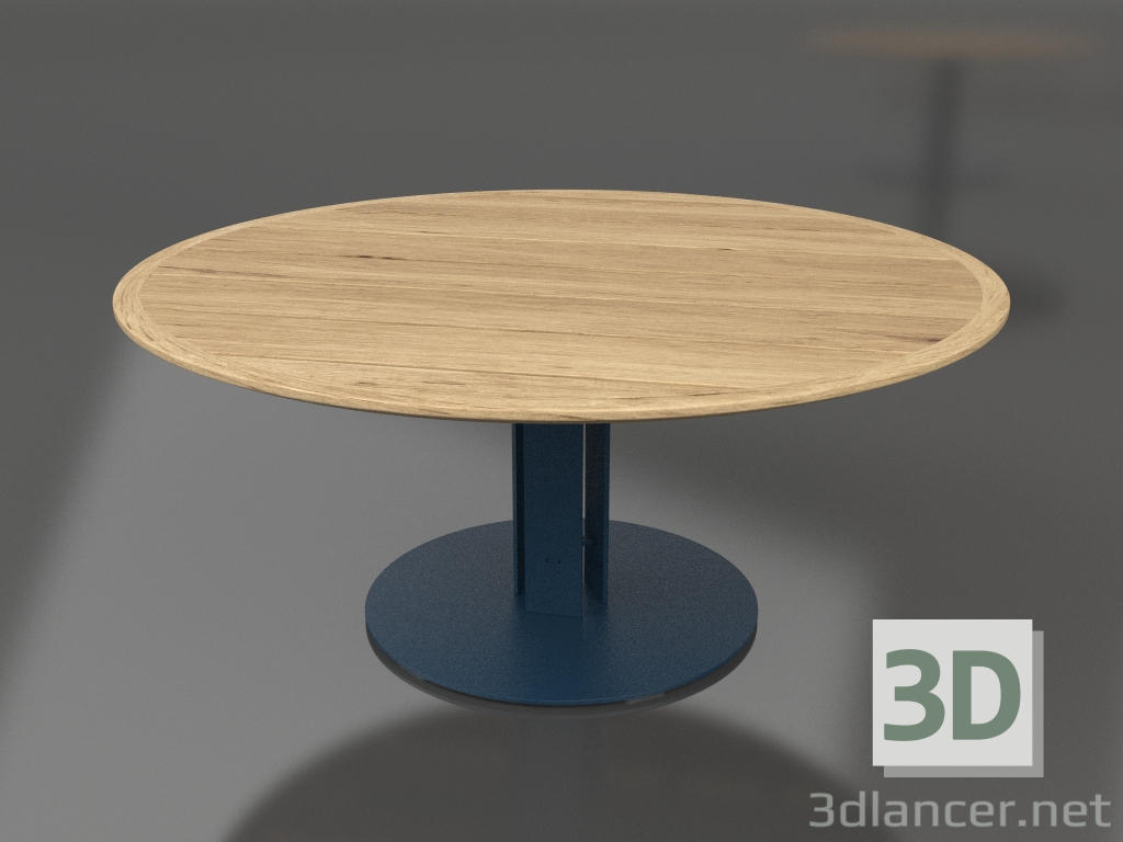 Modelo 3d Mesa de jantar Ø170 (azul cinza, madeira Iroko) - preview