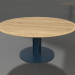 modèle 3D Table à manger Ø170 (Gris bleu, bois Iroko) - preview