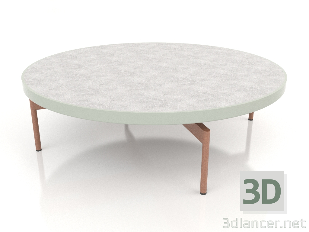 modello 3D Tavolino rotondo Ø120 (Grigio cemento, DEKTON Kreta) - anteprima