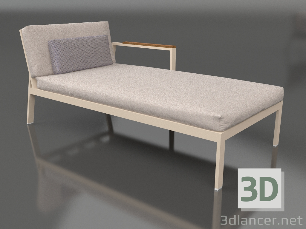 3d model Módulo sofá sección 2 derecha (Arena) - vista previa