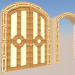 Modelo 3d Porta de entrada e arco - preview