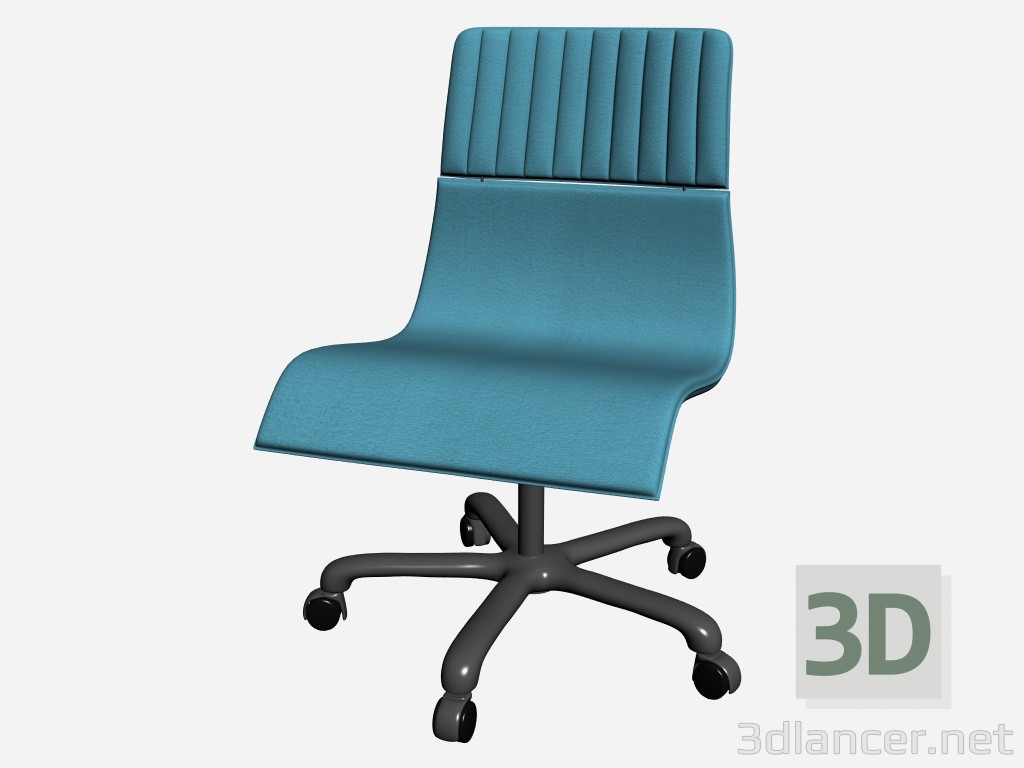 modello 3D Braccioli sedia Ufficio senza Herman ufficio - anteprima