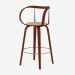 3d model Bar stool with leather upholstery - preview