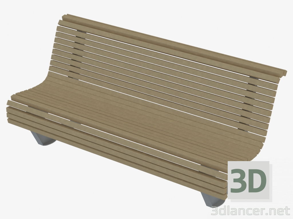 3D Modell Sitzbank (8043) - Vorschau