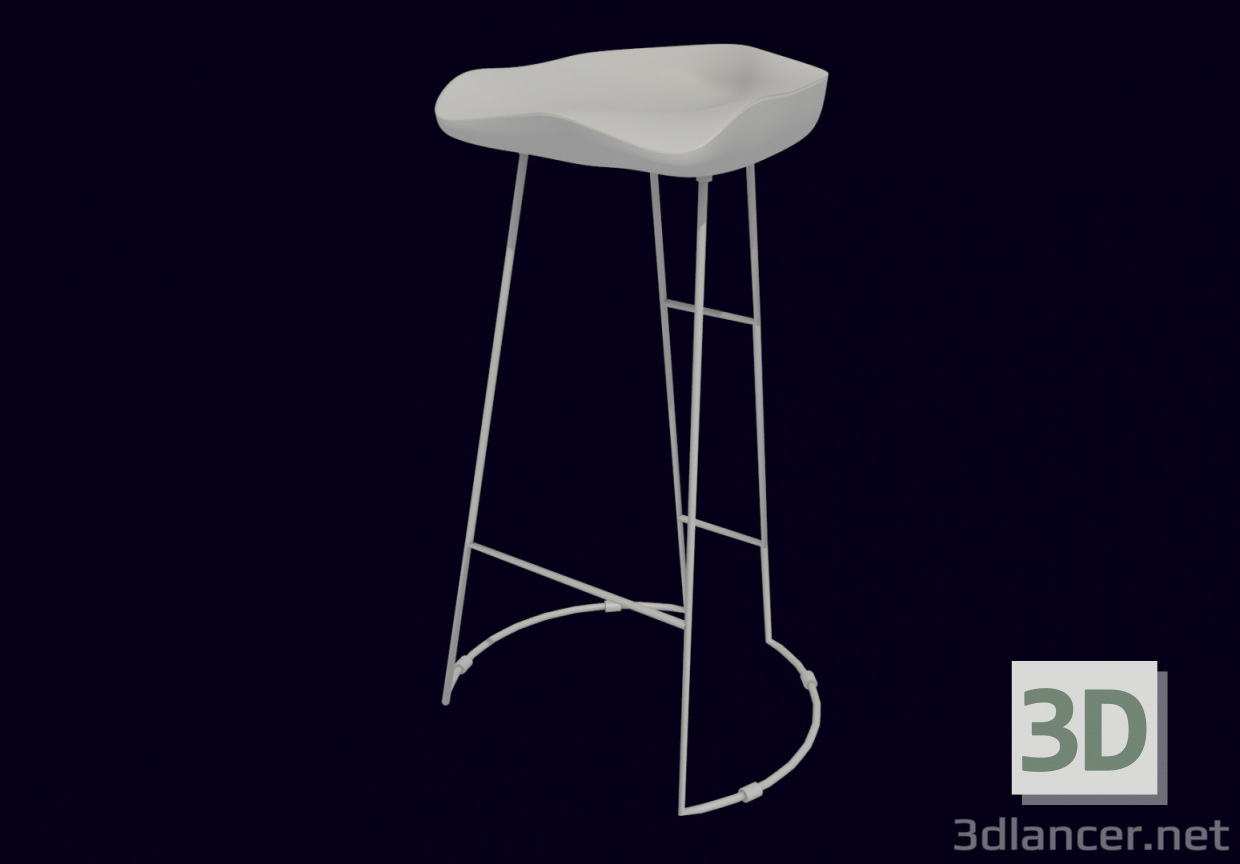 modèle 3D demi-chaise Kolo Max - preview