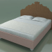 3D modeli Çift kişilik yatak (80 E, Doğal) - önizleme