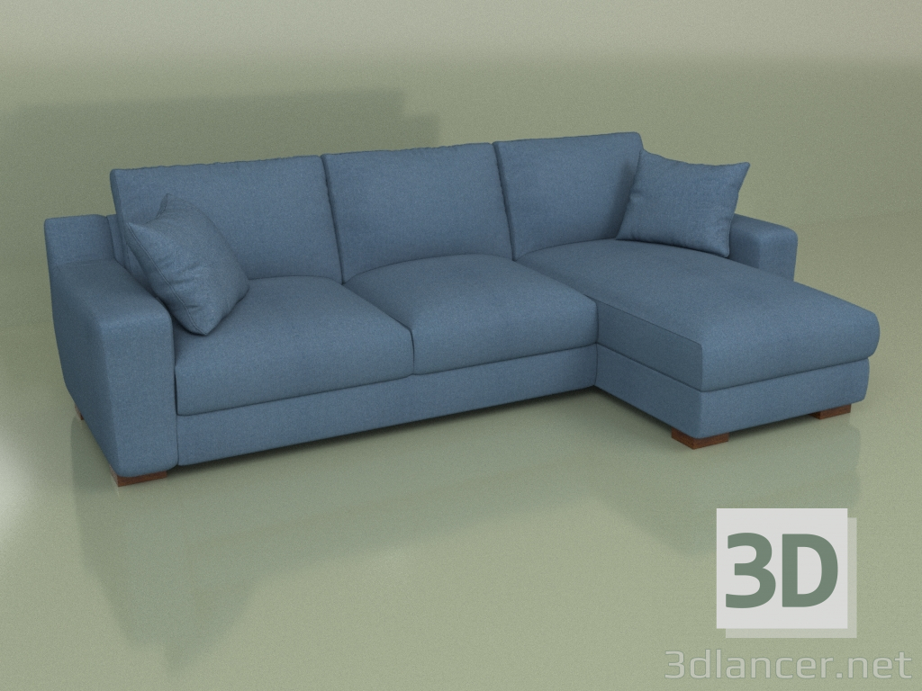 modèle 3D Canapé d'angle Copenhague - preview