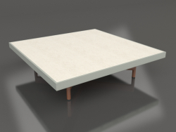 Table basse carrée (Gris ciment, DEKTON Danae)