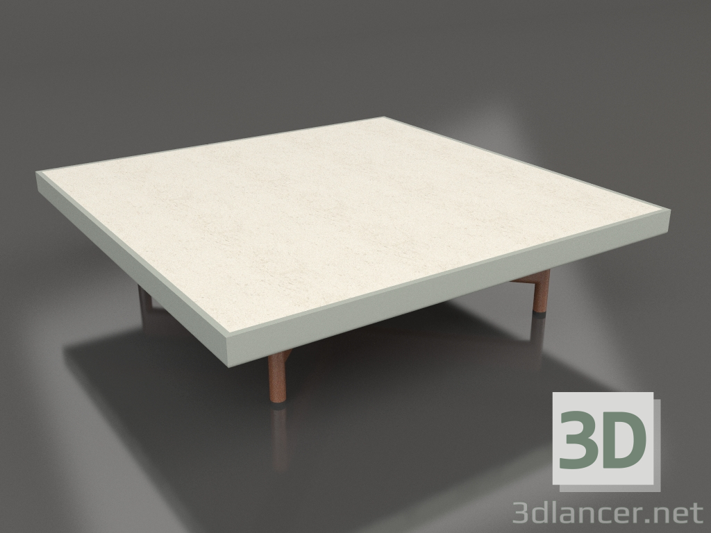 Modelo 3d Mesa de centro quadrada (cinza cimento, DEKTON Danae) - preview