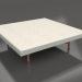 modello 3D Tavolino quadrato (Grigio cemento, DEKTON Danae) - anteprima
