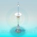 3d model Candle in a candlestick - preview
