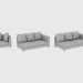 modello 3D Elementi di divano modulare CHOPIN FREE BACK - anteprima