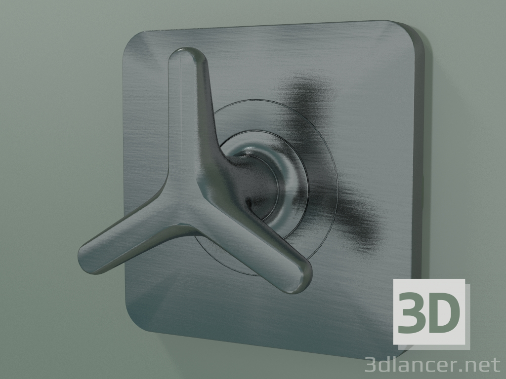 3D Modell Absperrventil mit Sterngriff für verdeckte Installation (34980340) - Vorschau