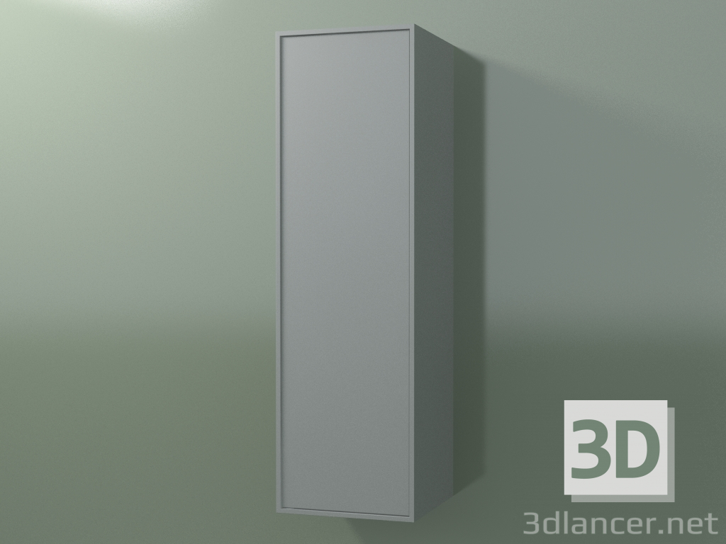 Modelo 3d Armário de parede com 1 porta (8BUBDDD01, 8BUBDDS01, Cinza prateado C35, L 36, P 36, H 120 cm) - preview